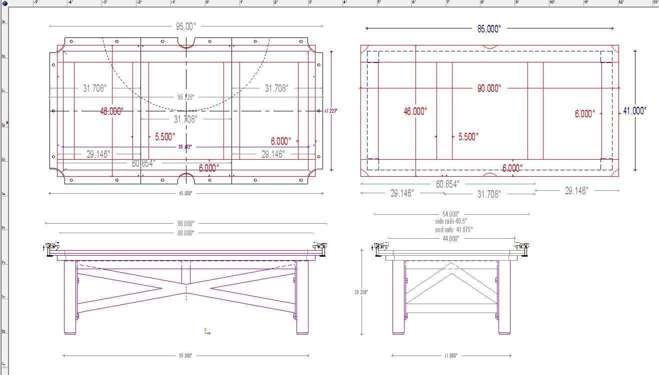 pool table parts diagram