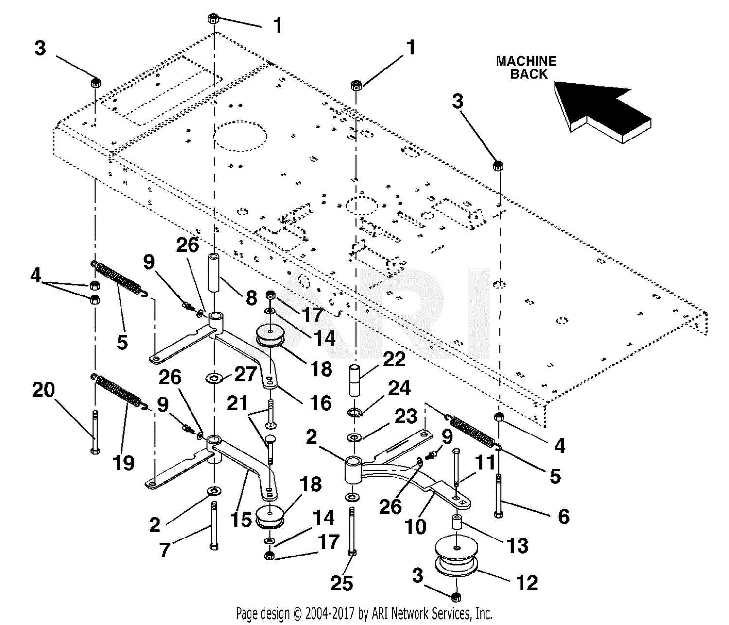 pool table parts diagram