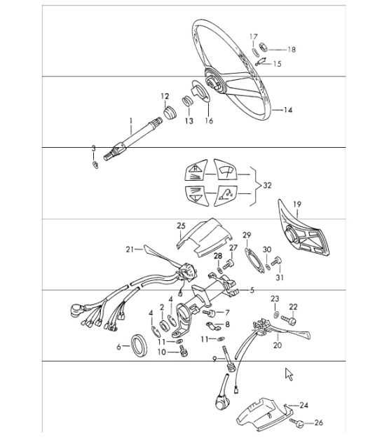 porsche parts diagram