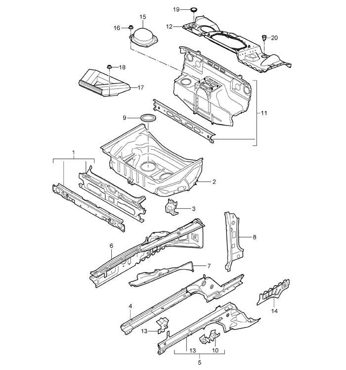 porsche parts diagram