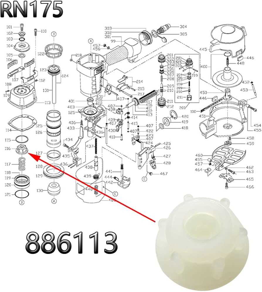 porter cable brad nailer parts diagram