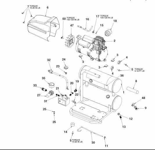 porter cable compressor parts diagram