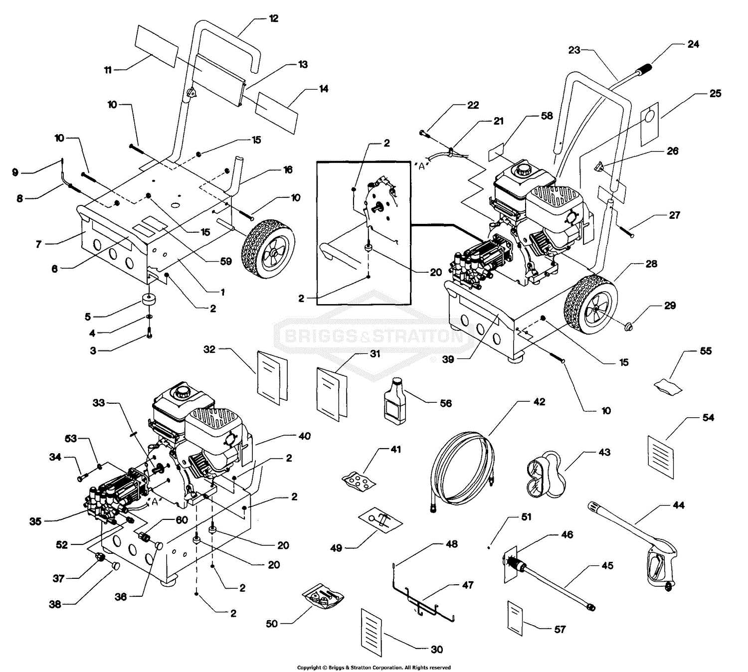 portland 1750 psi pressure washer parts diagram