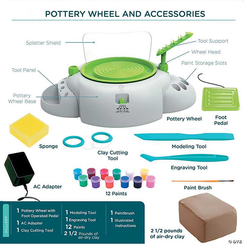 pottery wheel parts diagram