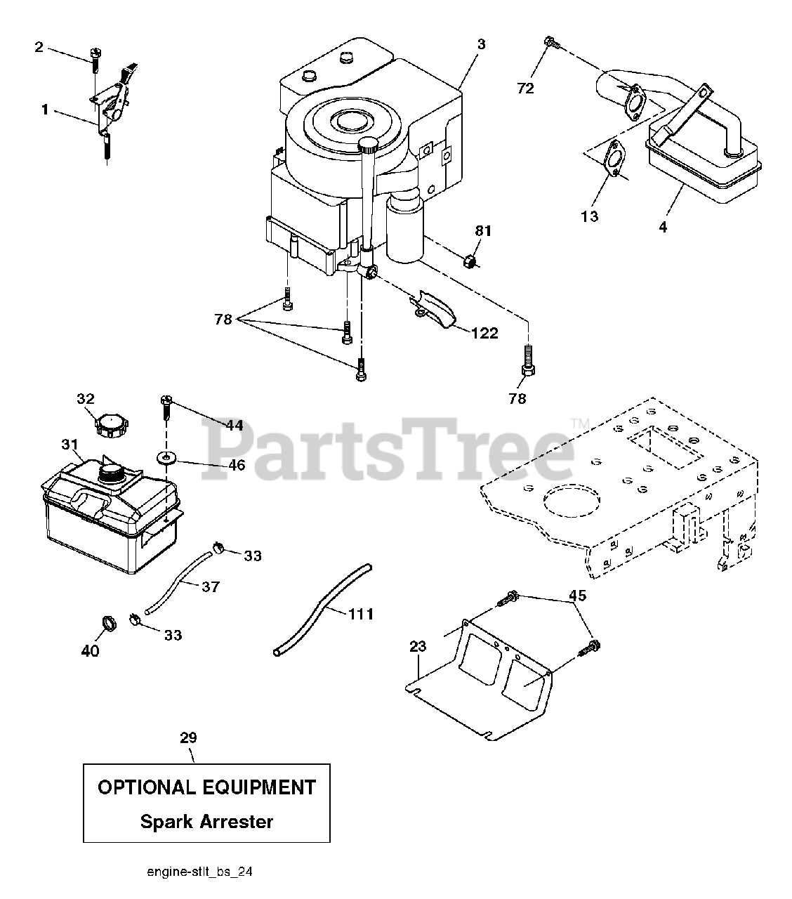 poulan pro riding lawn mower parts diagram