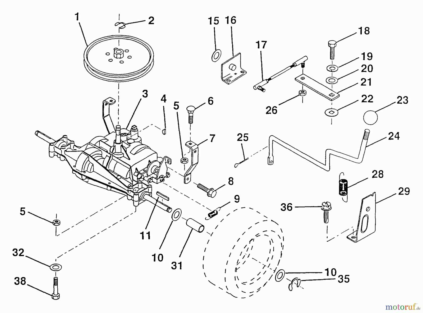 poulan riding mower parts diagram