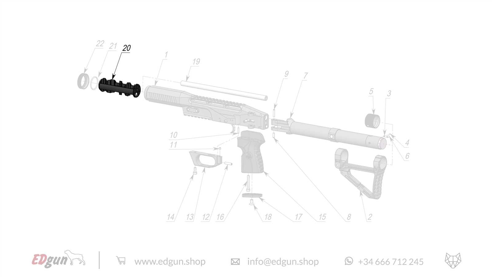 suppressor parts diagram