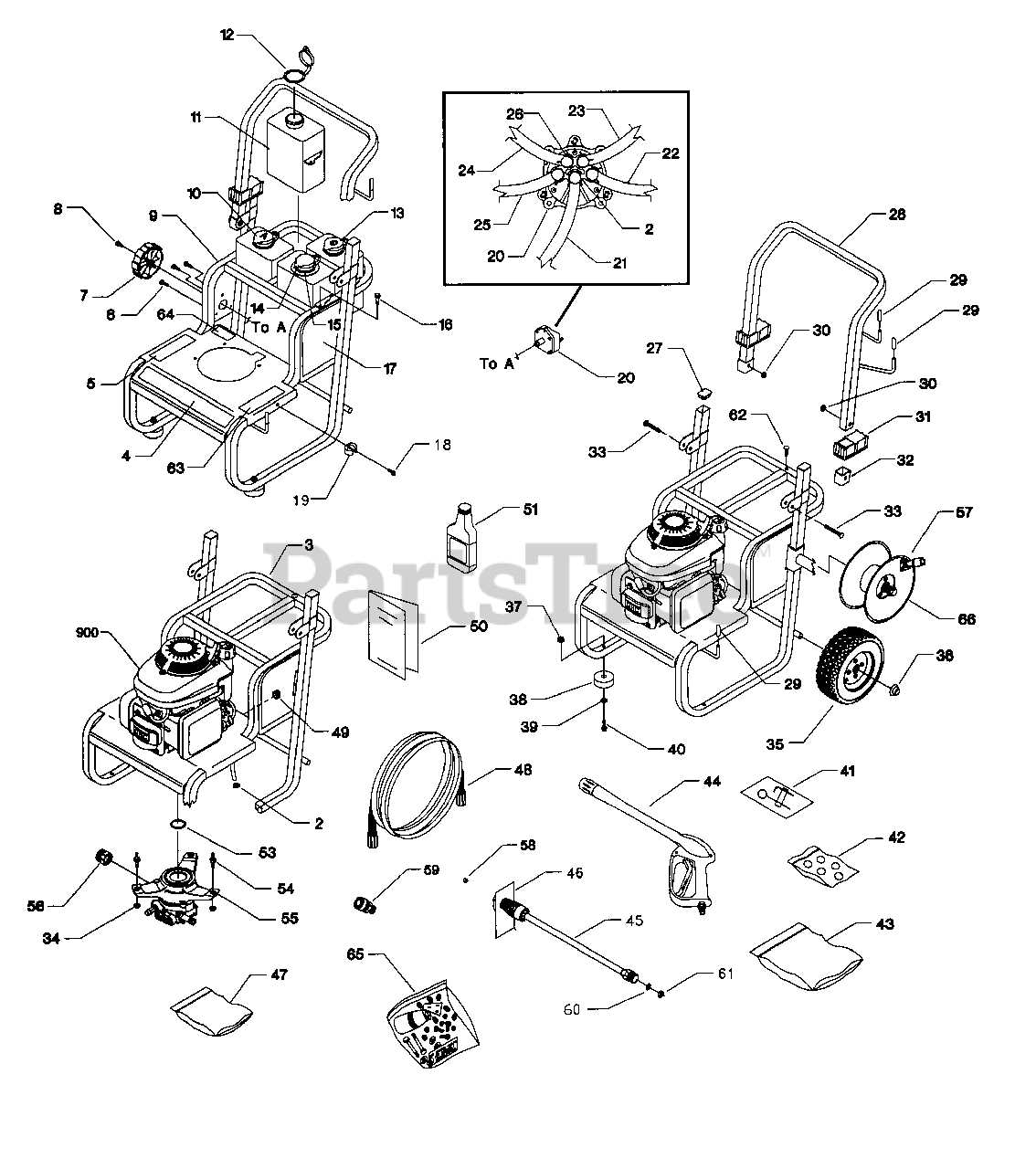 power washer parts diagram