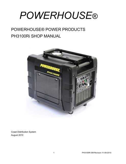 powerhouse ph3100ri parts diagram