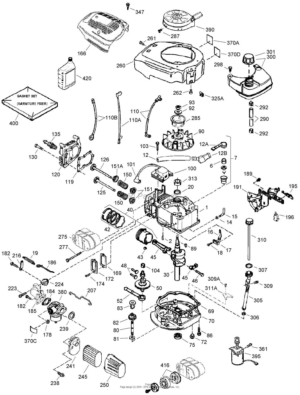 powermore 140cc parts diagram