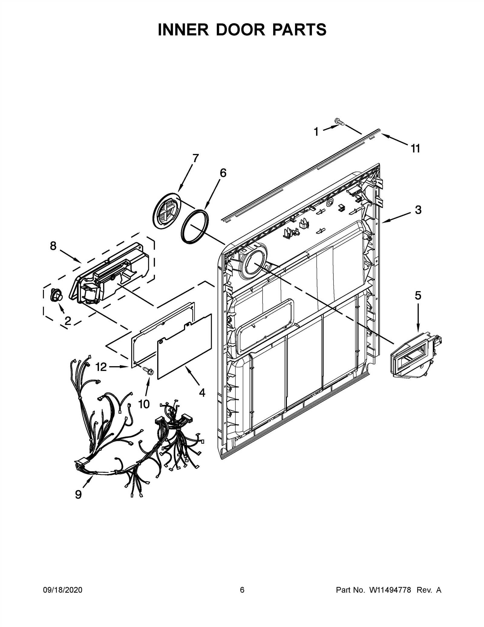 whirlpool gold series dishwasher parts diagram