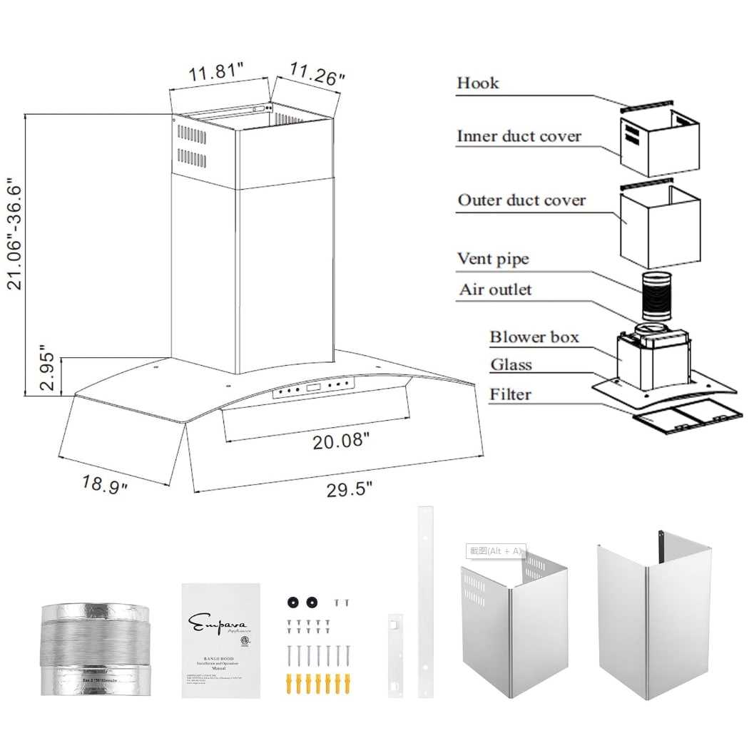 vent a hood parts diagram