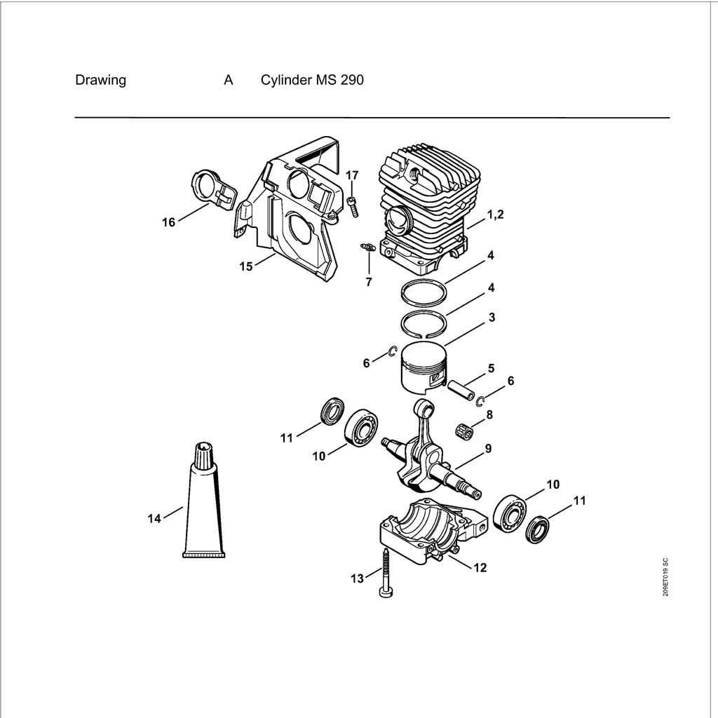 stihl br 350 parts diagram