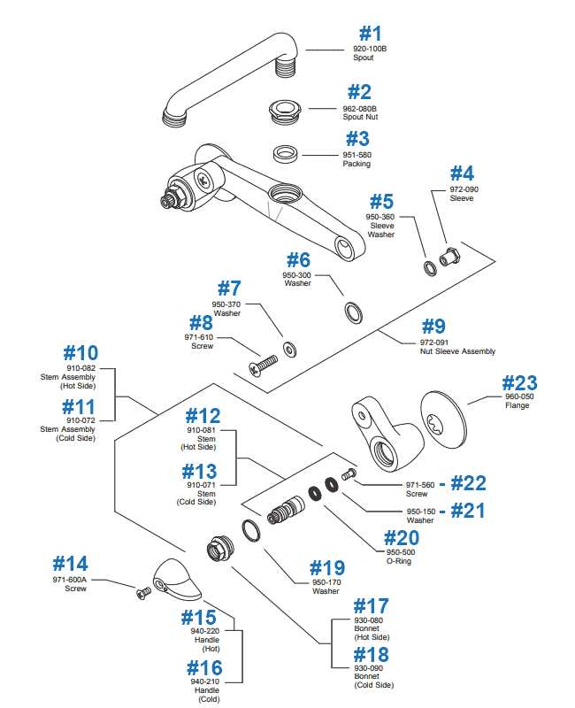 price pfister shower parts diagram