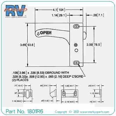 rv screen door parts diagram