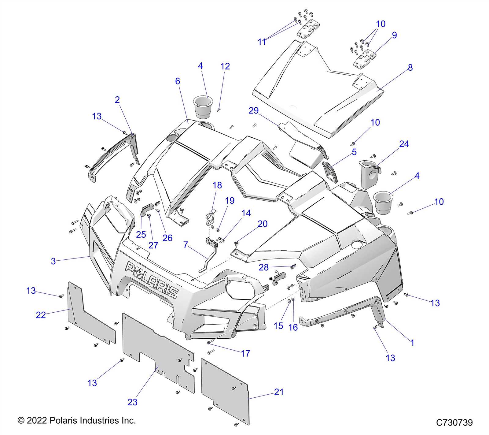 polaris ranger 570 parts diagram