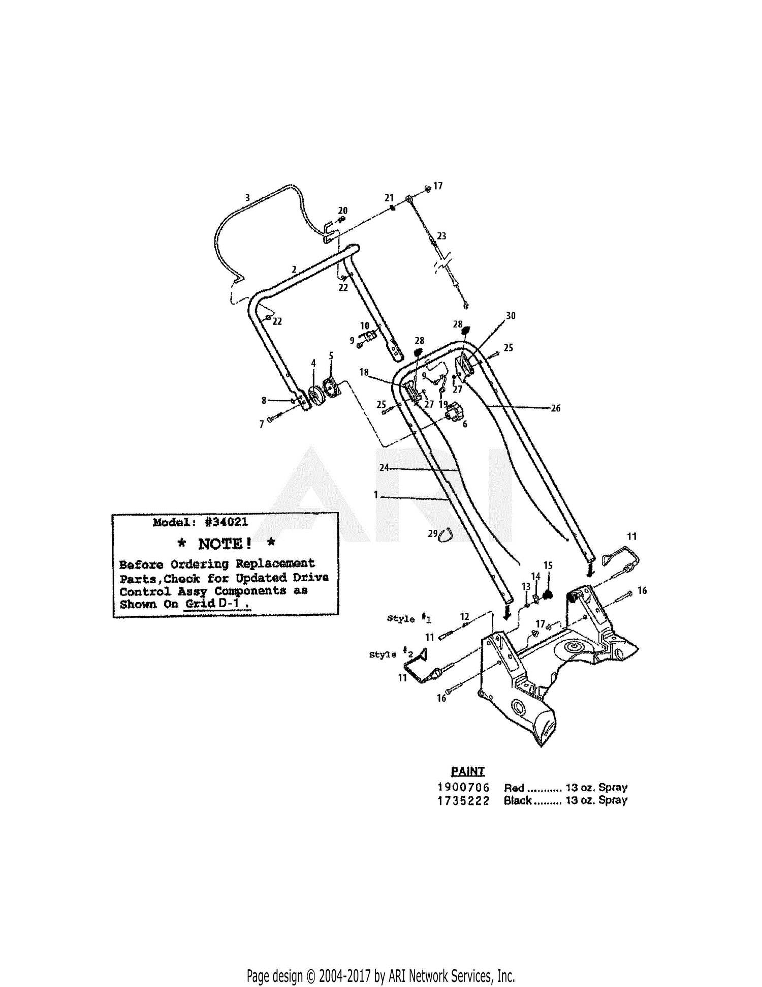 push mower troy bilt lawn mower parts diagram