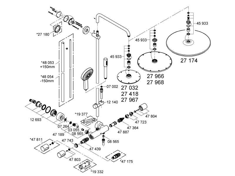 shower head parts diagram