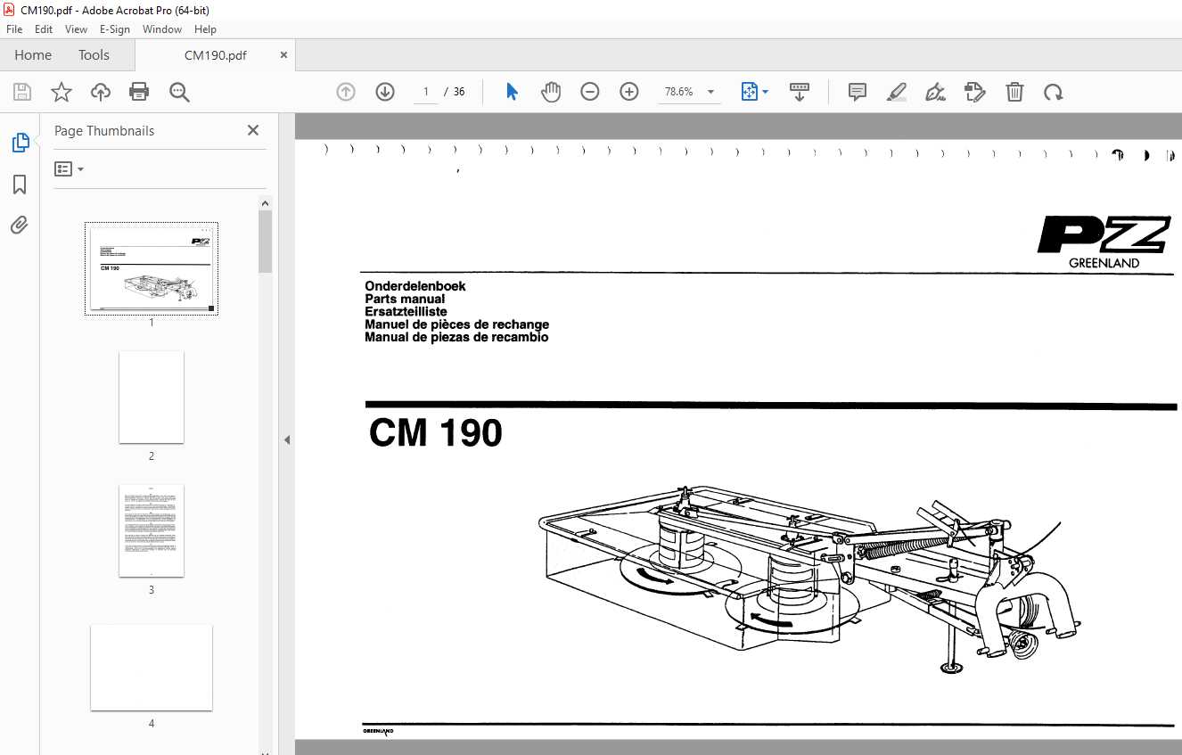 pz mower parts diagram