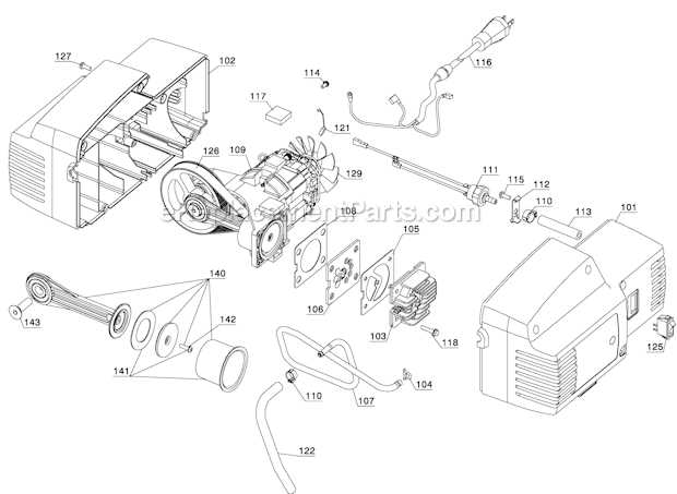 porter cable compressor parts diagram