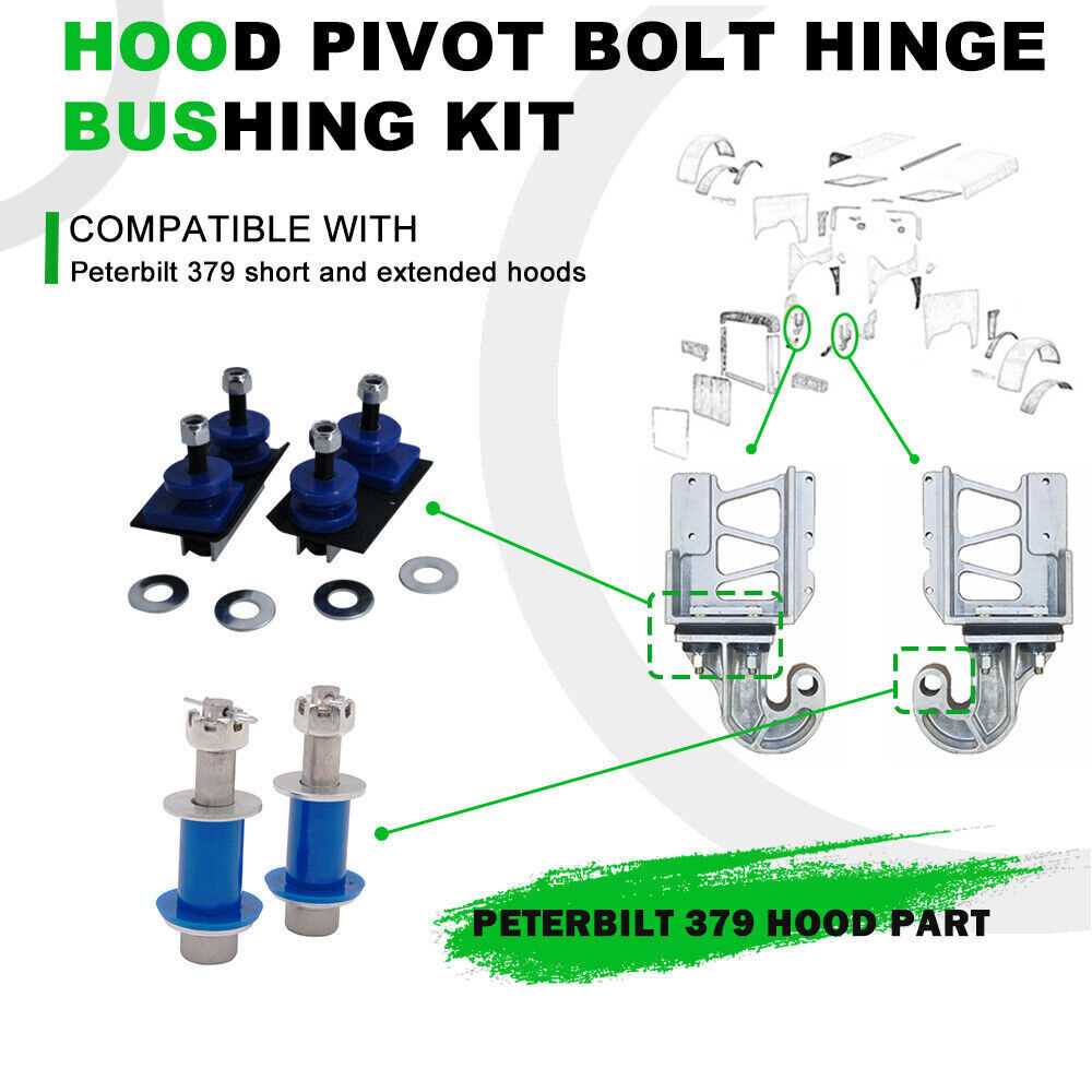 peterbilt hood parts diagram