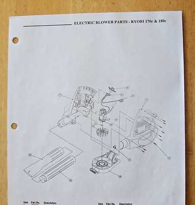 ryobi blower parts diagram