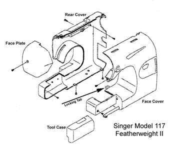 singer featherweight parts diagram