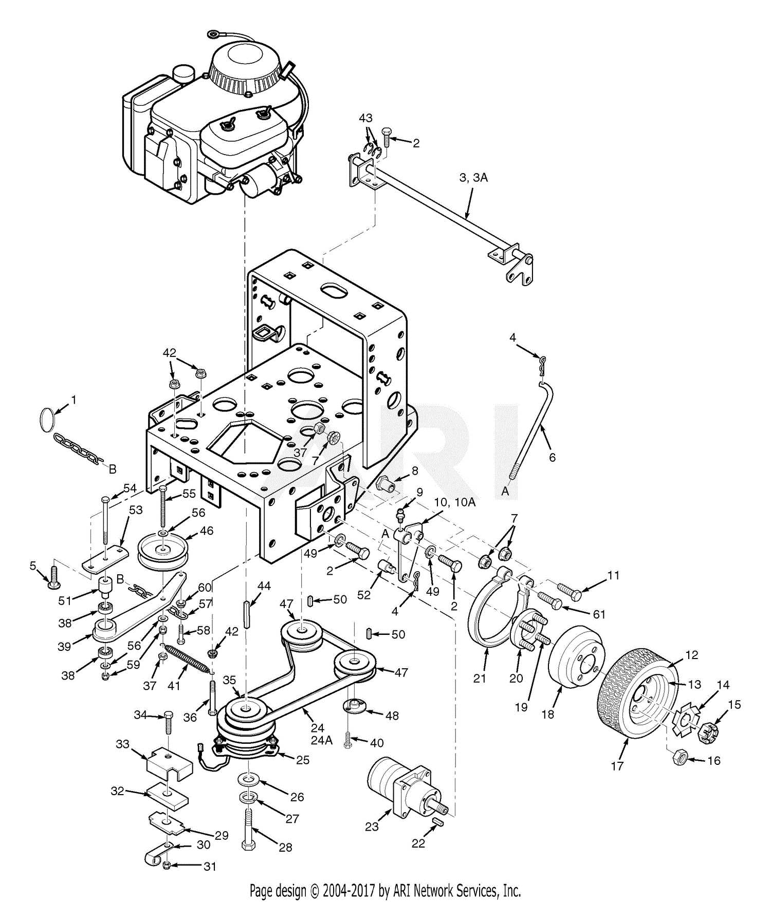 wright stander x parts diagram