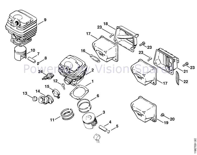 stihl 028 chainsaw parts diagram
