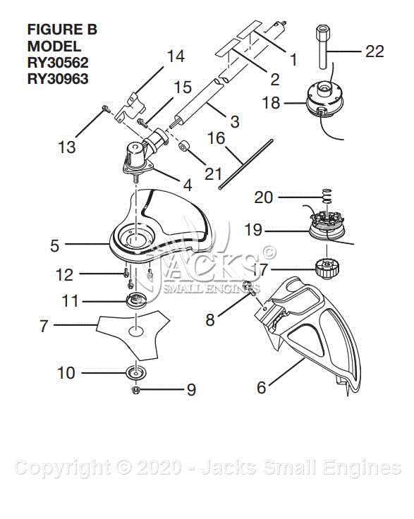 ryobi trimmer parts diagram