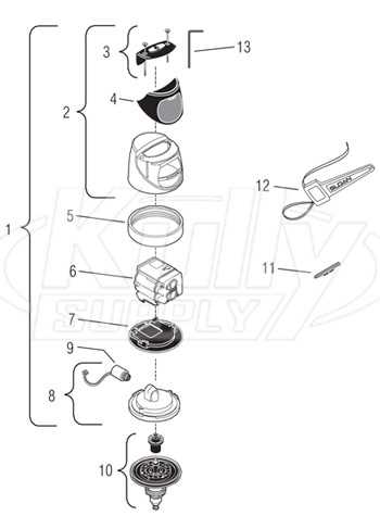 zurn flushometer parts diagram