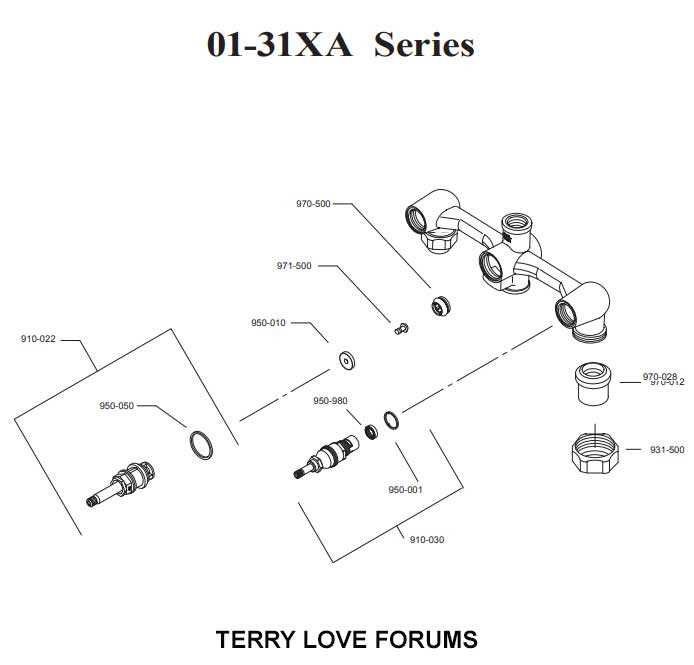 pfister shower valve parts diagram