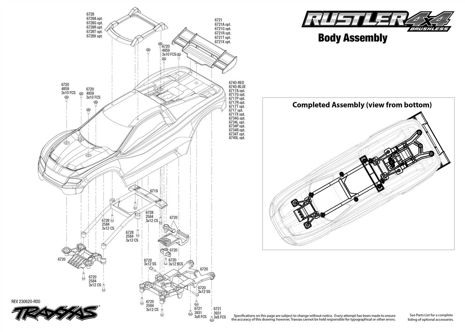 traxxas 4 tec 2.0 parts diagram