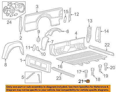 truck bed parts diagram