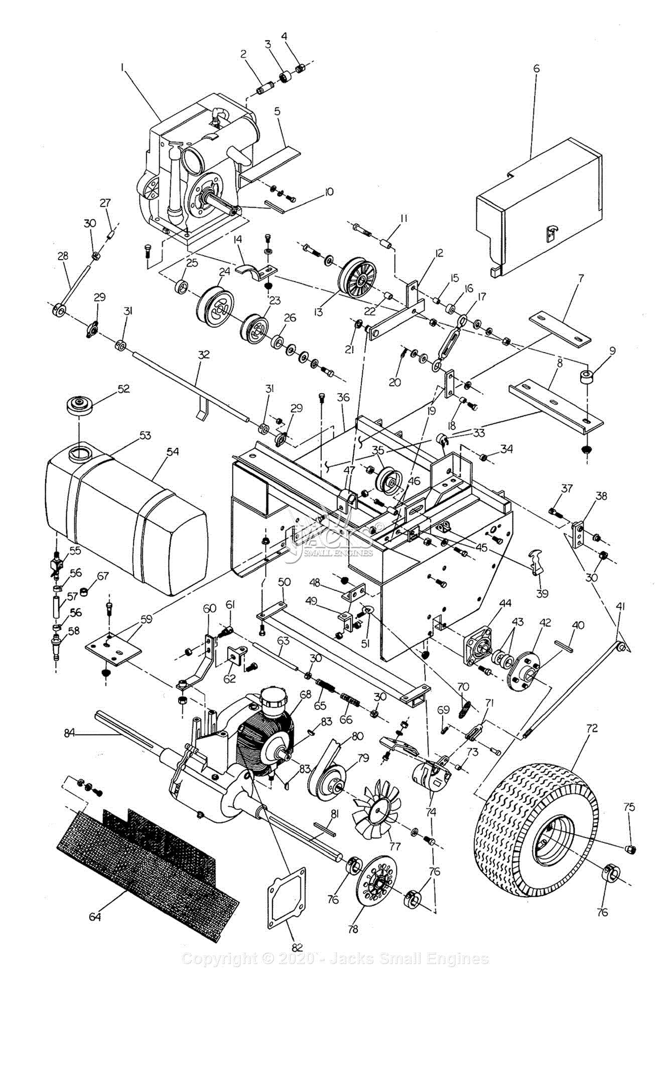 walker mower deck parts diagram