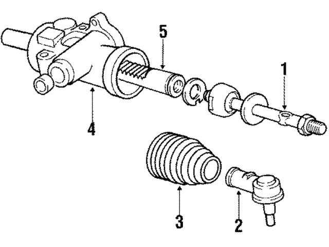 rack and pinion parts diagram