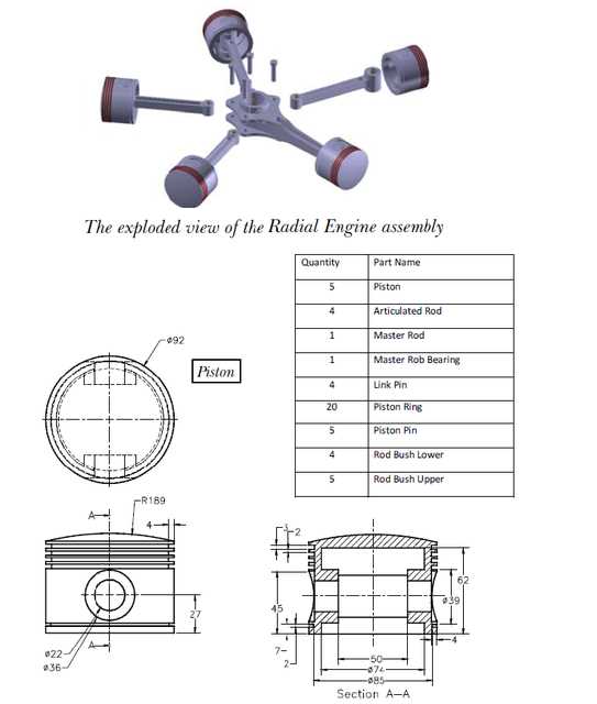 radial engine parts diagram