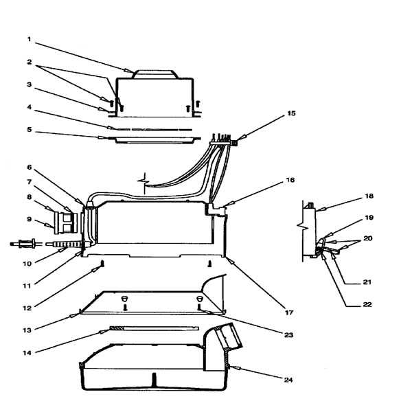 rainbow se vacuum parts diagram