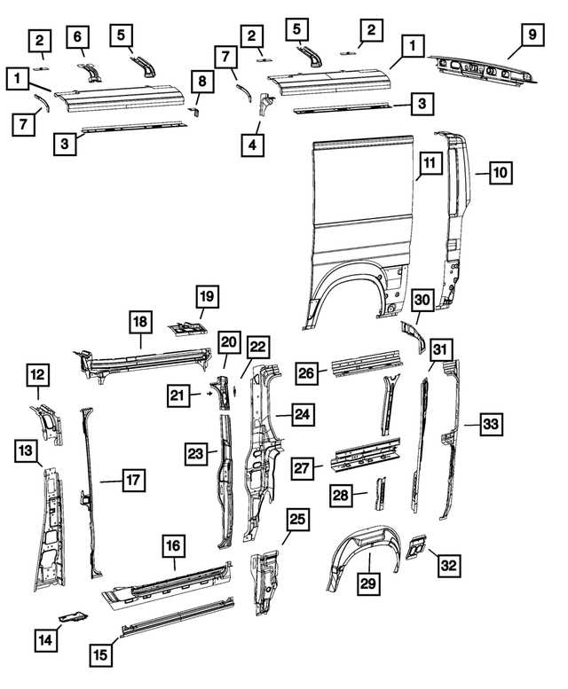 ram promaster parts diagram