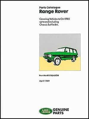 range rover parts diagram