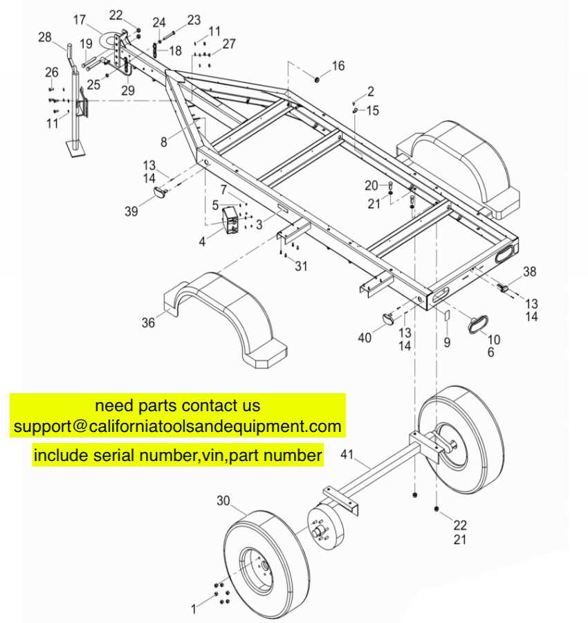 ranger boat trailer parts diagram