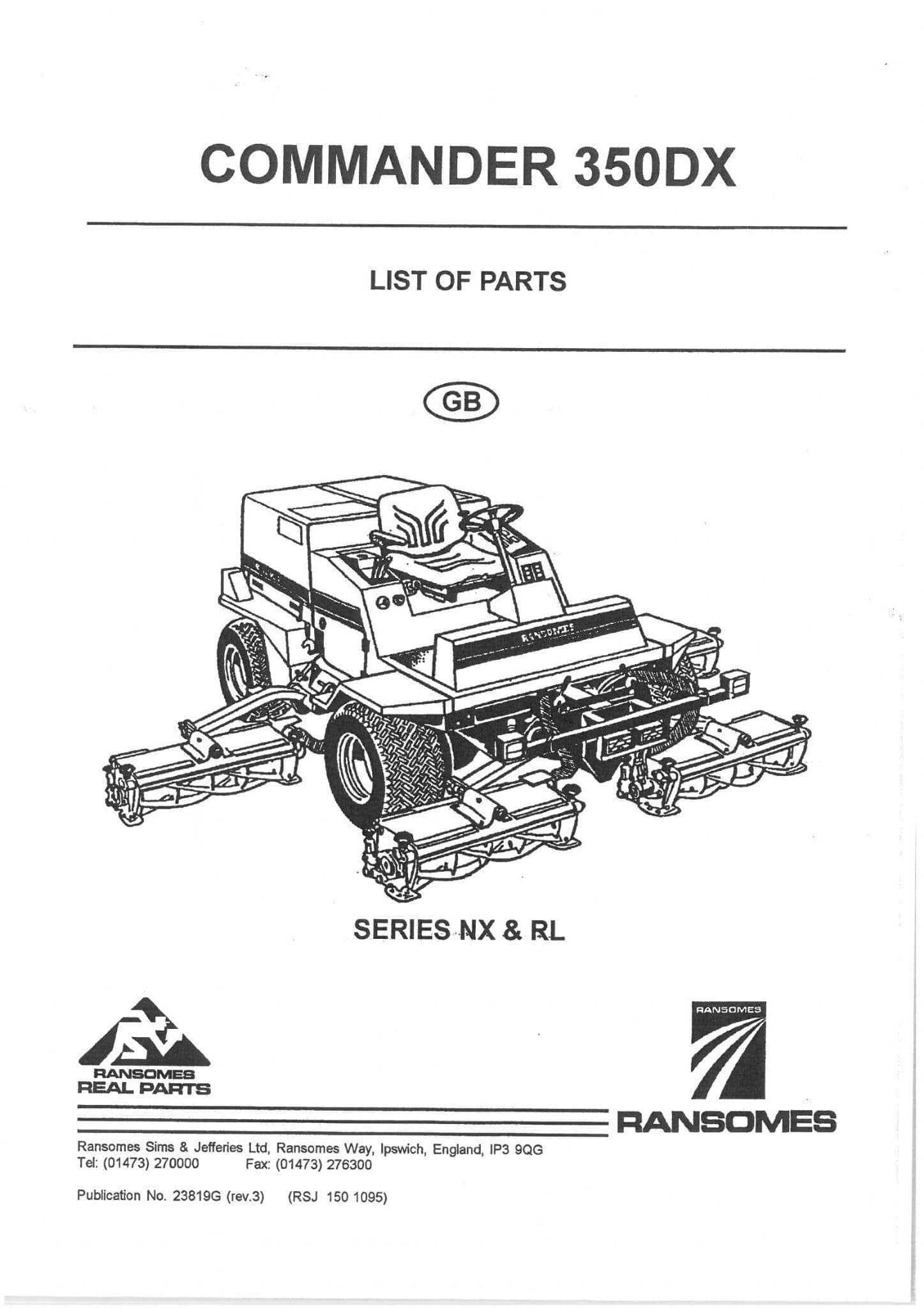 ransomes mower parts diagram