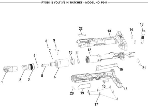 ratchet parts diagram