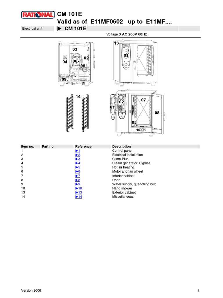 rational scc we 101 parts diagram