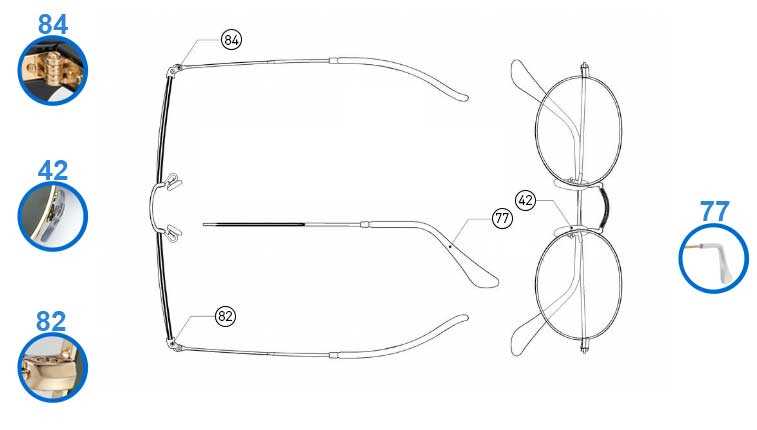 ray ban parts diagram