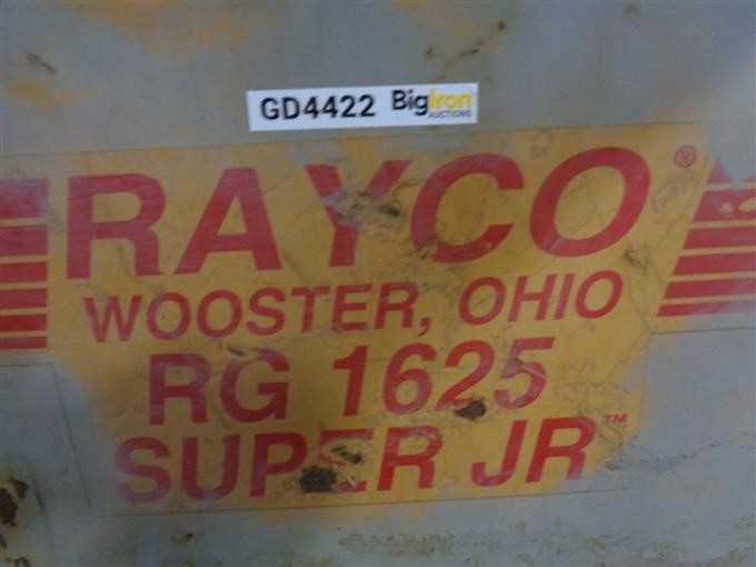 rayco 1625 super jr parts diagram