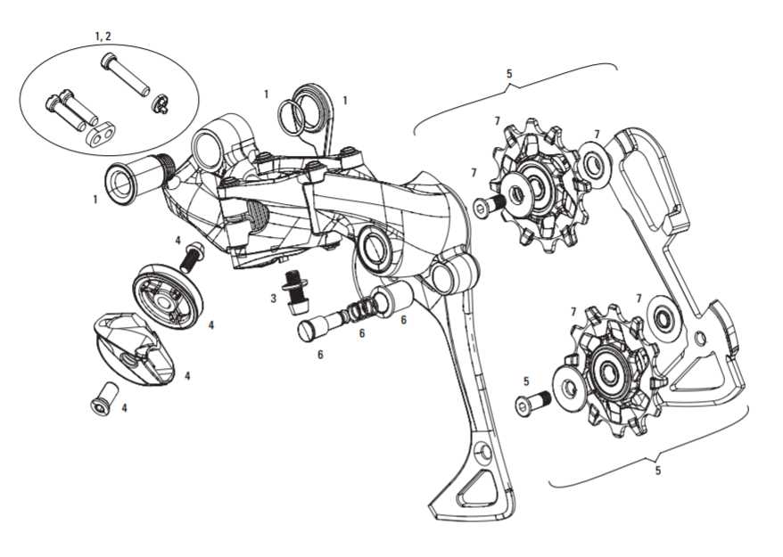 rear derailleur parts diagram