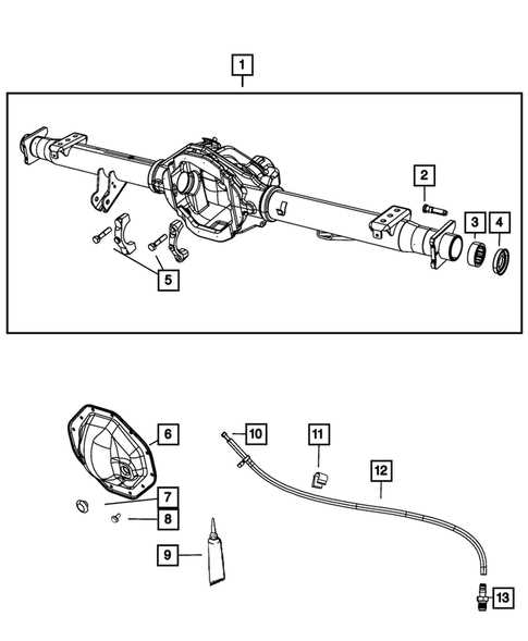 rear differential parts diagram