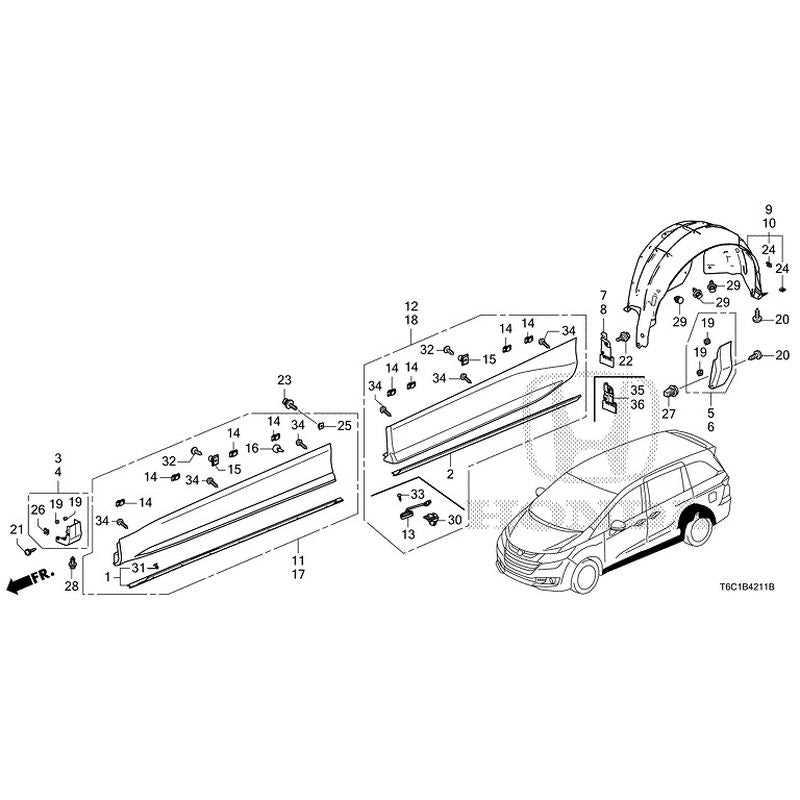 rear honda odyssey parts diagram