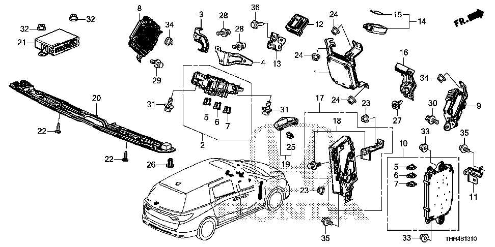 rear honda odyssey parts diagram